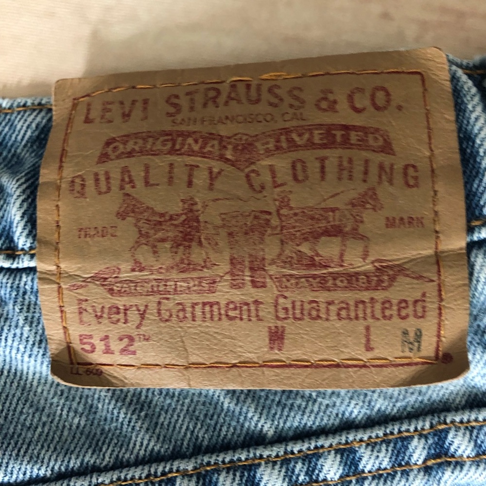 LEVI’S VINTAGE 512 STF High Rise Slim Indigo Jeans